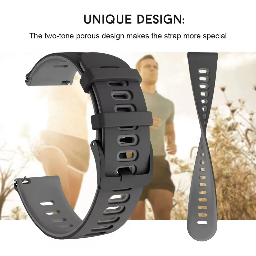 Ремешок силиконовый для Samsung Watch 543 4044 мм, спортивный браслет для Amazfit GTRGTS Correa, 22 мм 20 мм (art.: 3920bfb149192) - 3920bfb149192