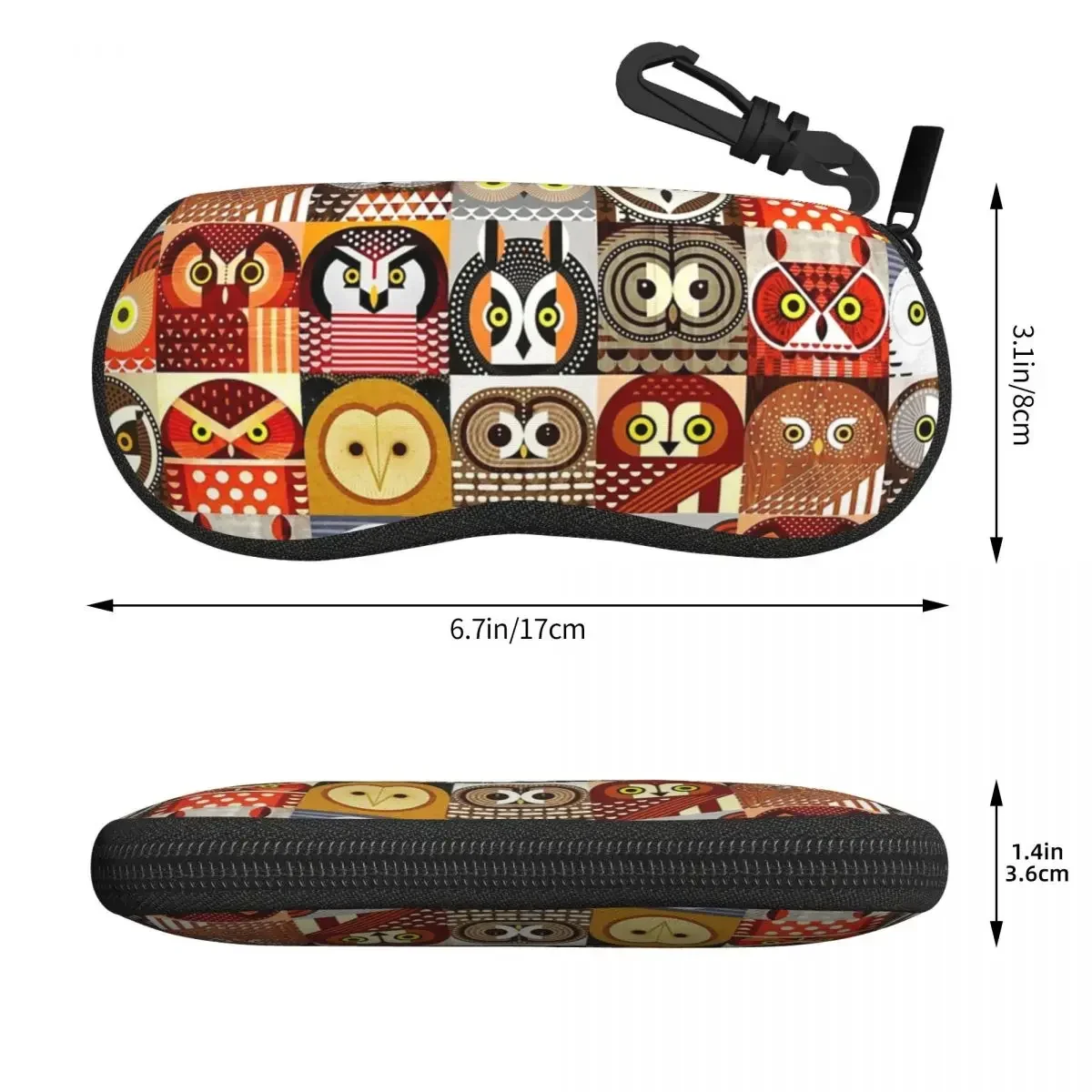 Североамериканские совы чехол для очков портативная коробка солнцезащитных