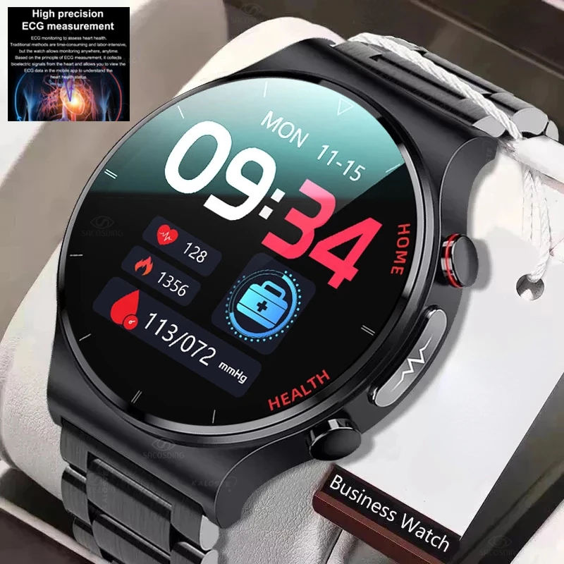 

For Samsung Xiaomi Huawei ECG+PPG Smart Watch Men Laser Treatment Hyperlipidemia Heart Rate Healthy Sports Smartwatch