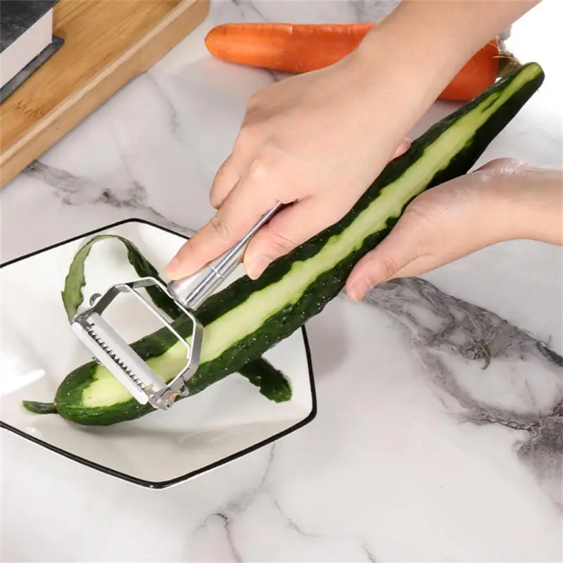 

Double-ended Planer Slicer Cooking Tools Sharp Peeler Stainless Steel Cabbage Graters Multifunctional Paring Knife Portable