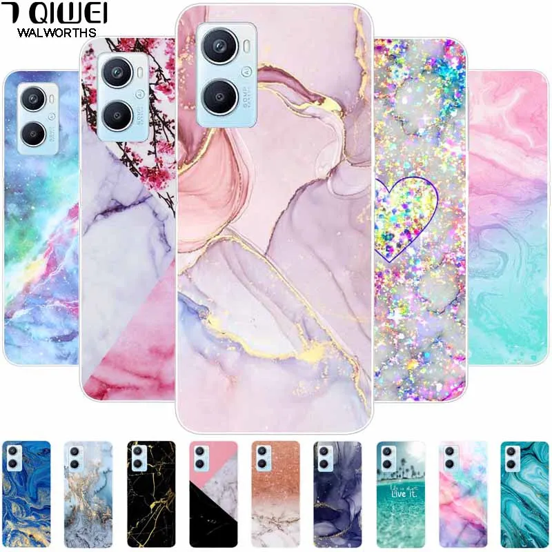 Чехол для Oppo A96 4G чехол 6 59 ''мраморный Мягкий ТПУ Силиконовые чехлы телефона
