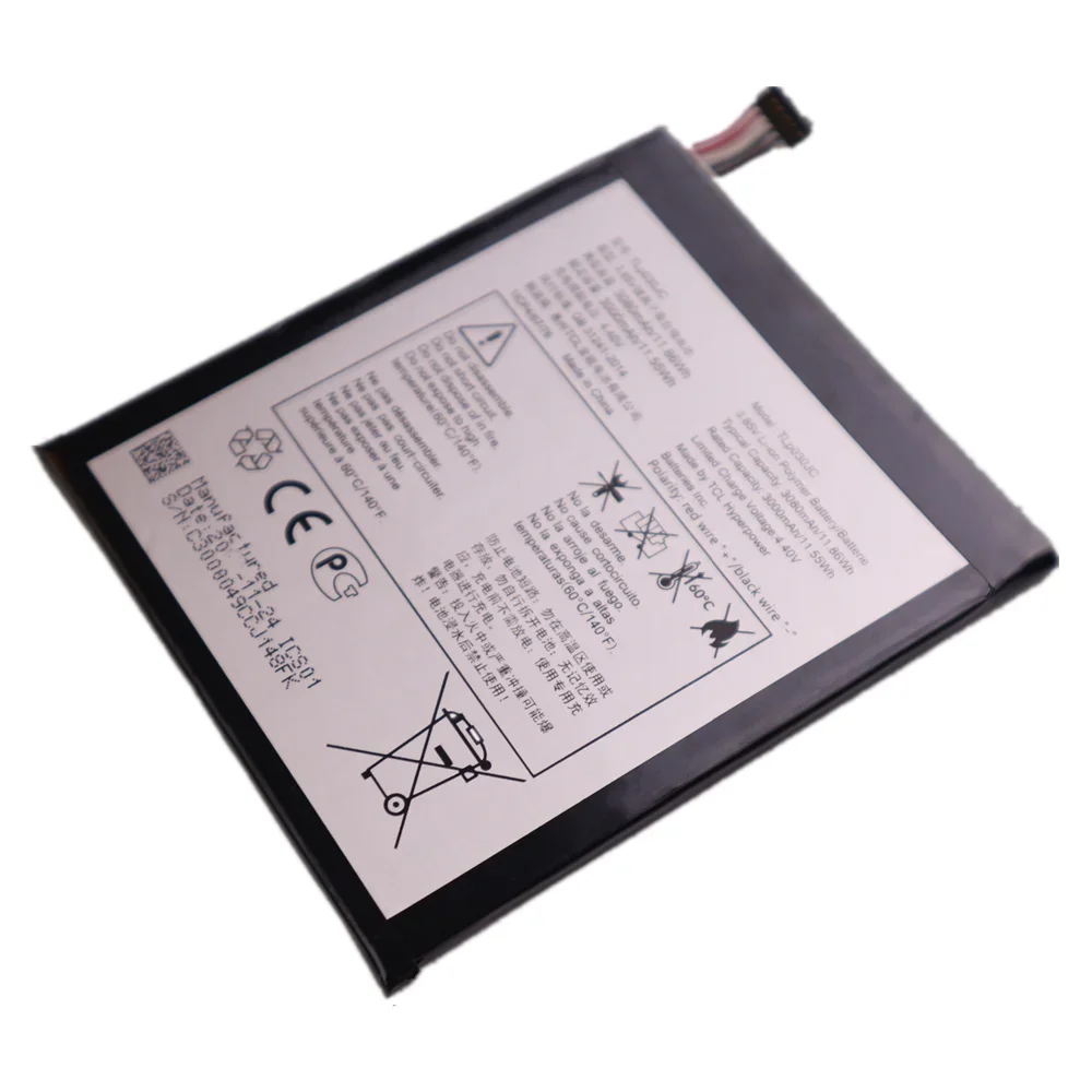TLP030JC Аккумулятор для Alcatel One Touch A3 XL 9008 9008X 9008D мобильного телефона 3000 мАч