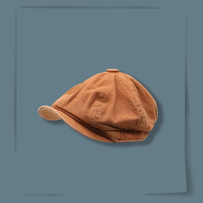 

Кепка газетчика для женщин и мужчин, модная однотонная восьмиугольная кепка газетчика, тонкий дышащий берет для отдыха на открытом воздухе, весна-лето