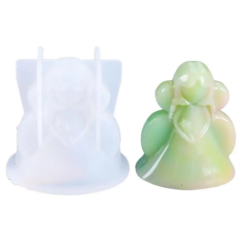 

Silicone Candle Mold 3D Angel Silicone Candle Molds Candle Mold Gypsum Form DIY Home Decoration Tools Candle Conch Silicone Mold
