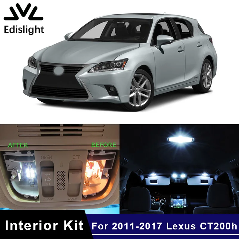 

10 шт., лампы для автомобилей Lexus CT200h