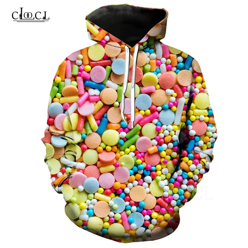 

3D Printed Colorful Candy Women Hoodie Plus Size Women's Fashion Long Sleeve Female Sweatshirt Hoodies Harajuku Hoddies Pullover