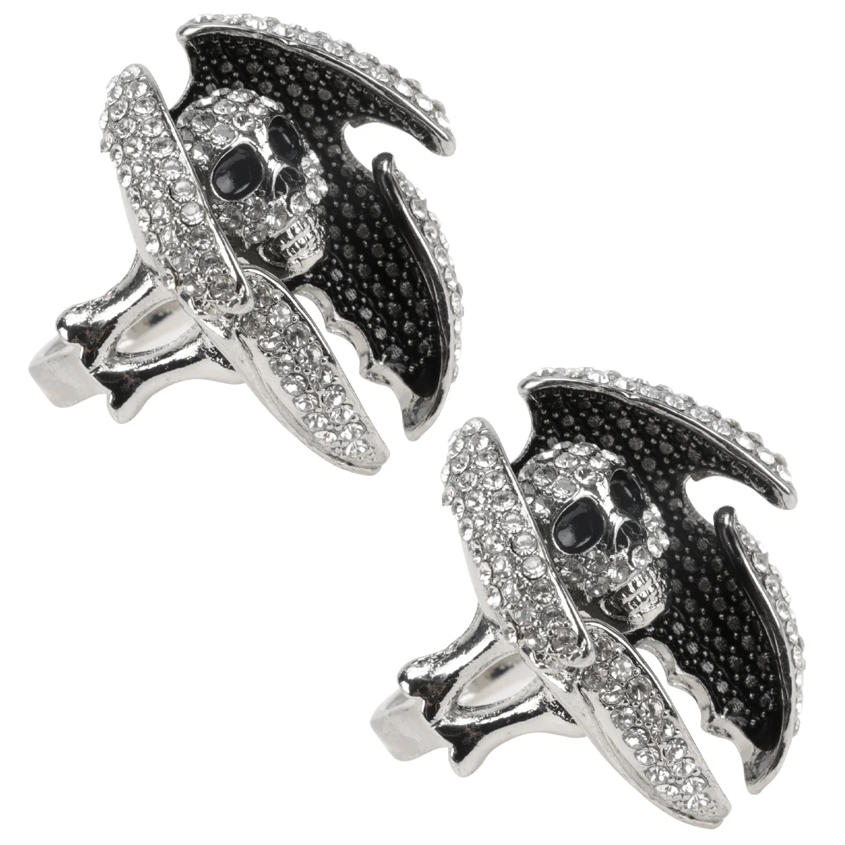 

2 Pcs Vintage Ring Mens Fashion Rings Ethnic Ring Cocktail Stylish Ring Metal Gothic Ring Gothic Skulls Ring Man