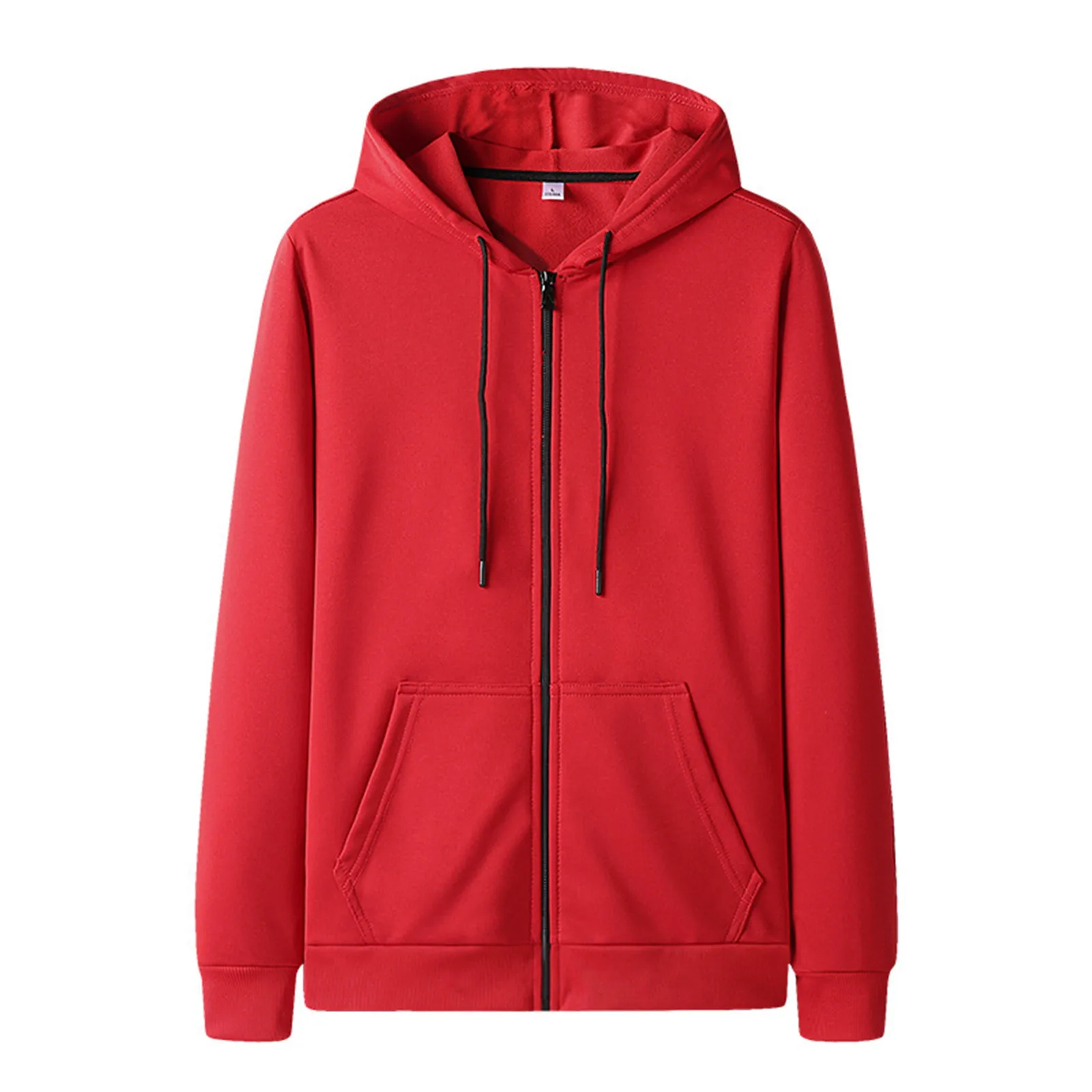 

Loose Solid Color Hoodies Sweatshirt Zipper Hoodie Harajuku Tops Pullover Sweatshirts For Men Fitness Bodybuilding Sudaderas