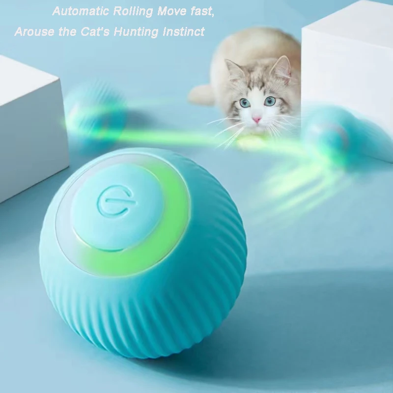 

Электрическая игрушка-мяч для кошек, автоматическая вращающаяся интеллектуальная игрушка для кошек, тренировочные самодвижущиеся игрушки...