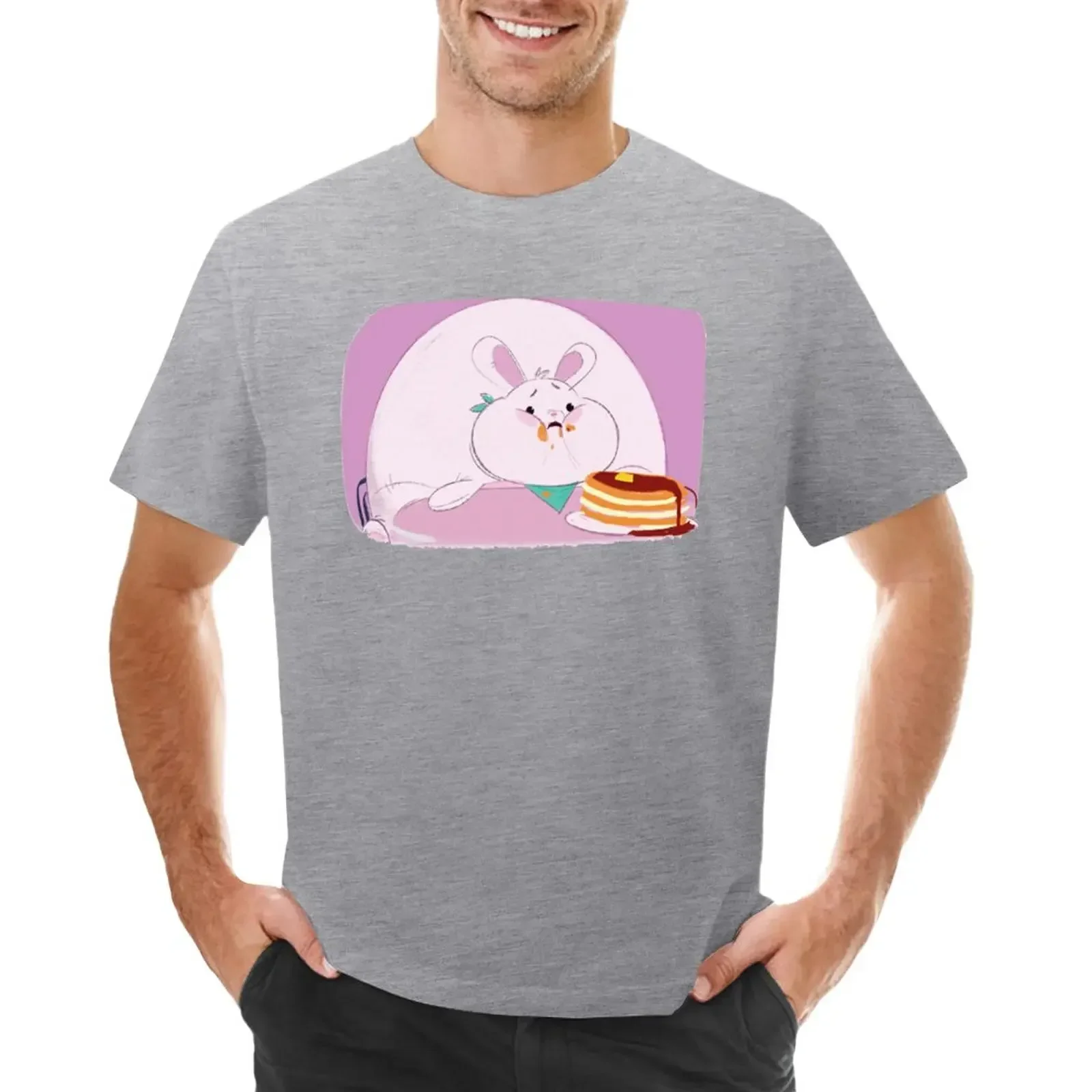 Футболка с изображением блинчика Банни заготовки на заказ милые топы графики