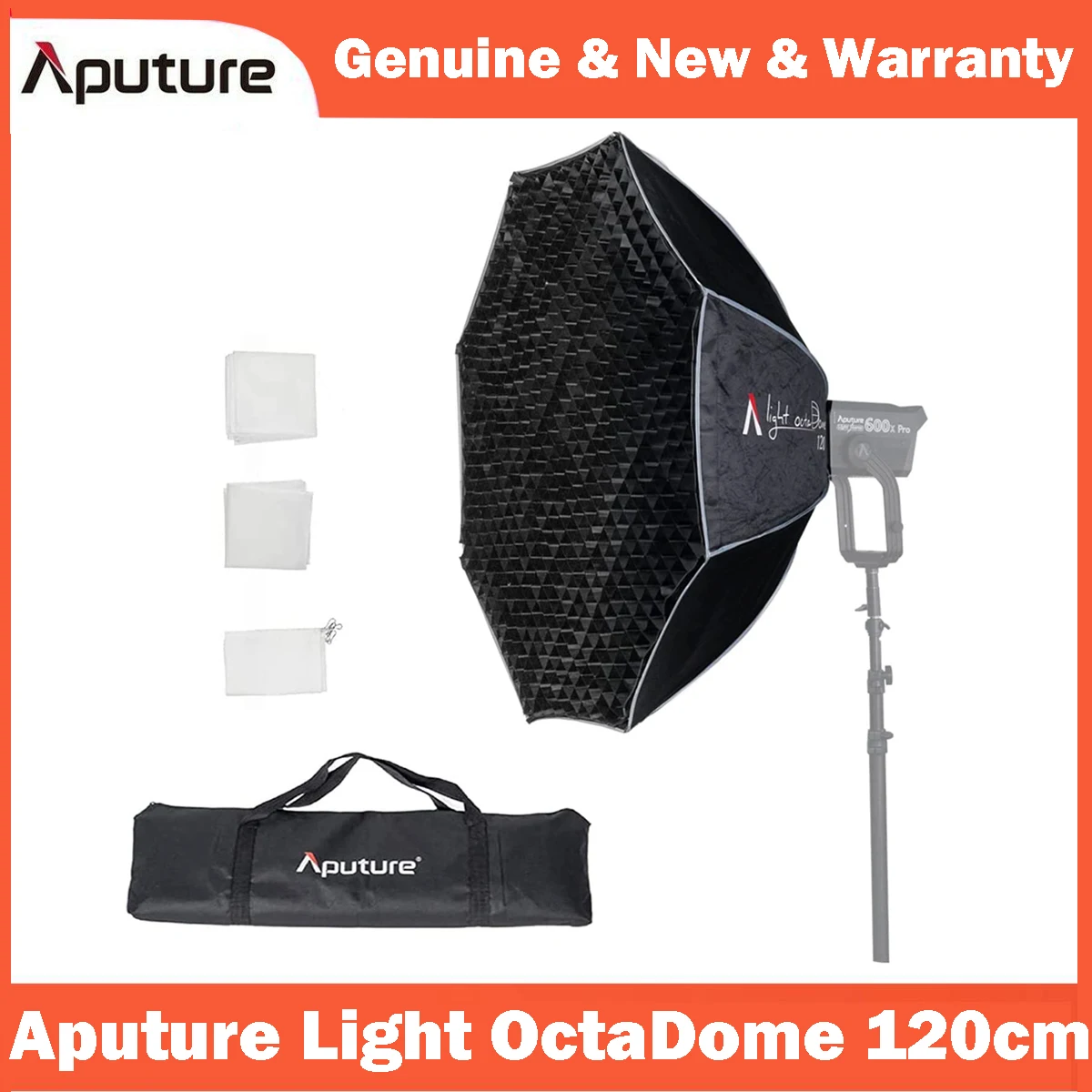 Свет Aputure OctaDome 120 Bowens Mount восьмиугольный софтбокс с решеткой 47 2 "для 600x Pro 300X 120D II