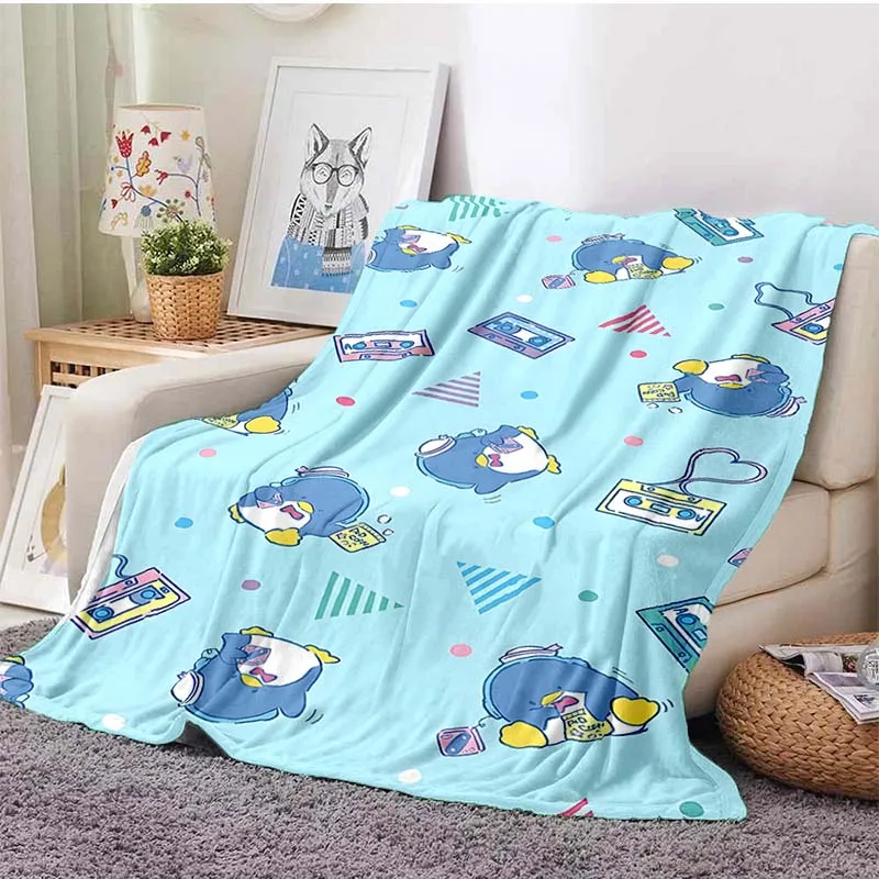 Одеяло Tuxedo Sam Sanrio для дивана Cartoo King Size мягкое фланелевое одеяло пушистое кровати
