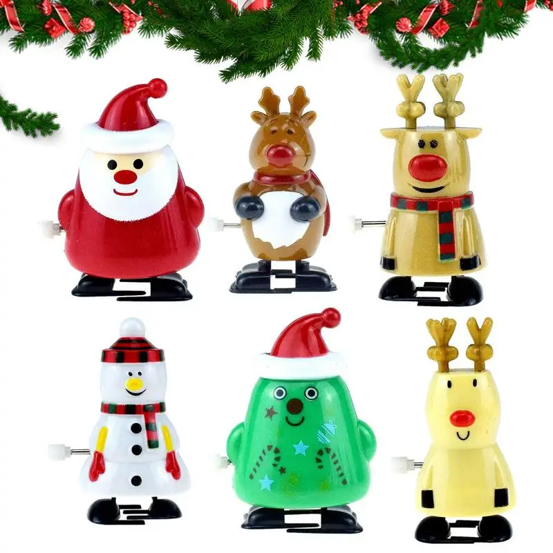 

Christmas Wind Up Toys For Kids Set Of 6 Christmas Clockwork Toy Santa Claus Snowman Reindeer Wind Up Toys Christmas Novelty