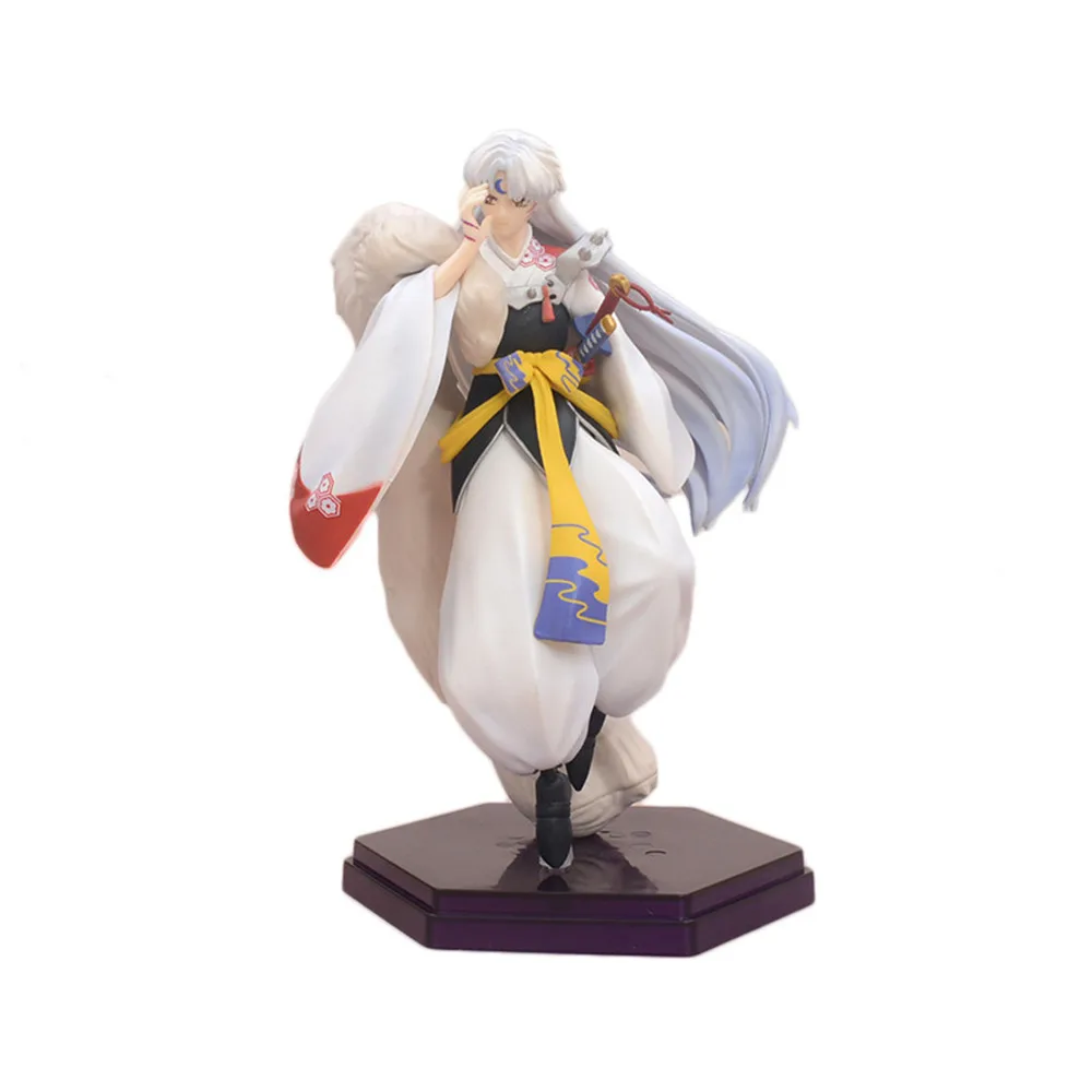

Anime Inuyasha Sesshoumaru Standing PVC Action Figure Collectible Model Doll Toy 20cm