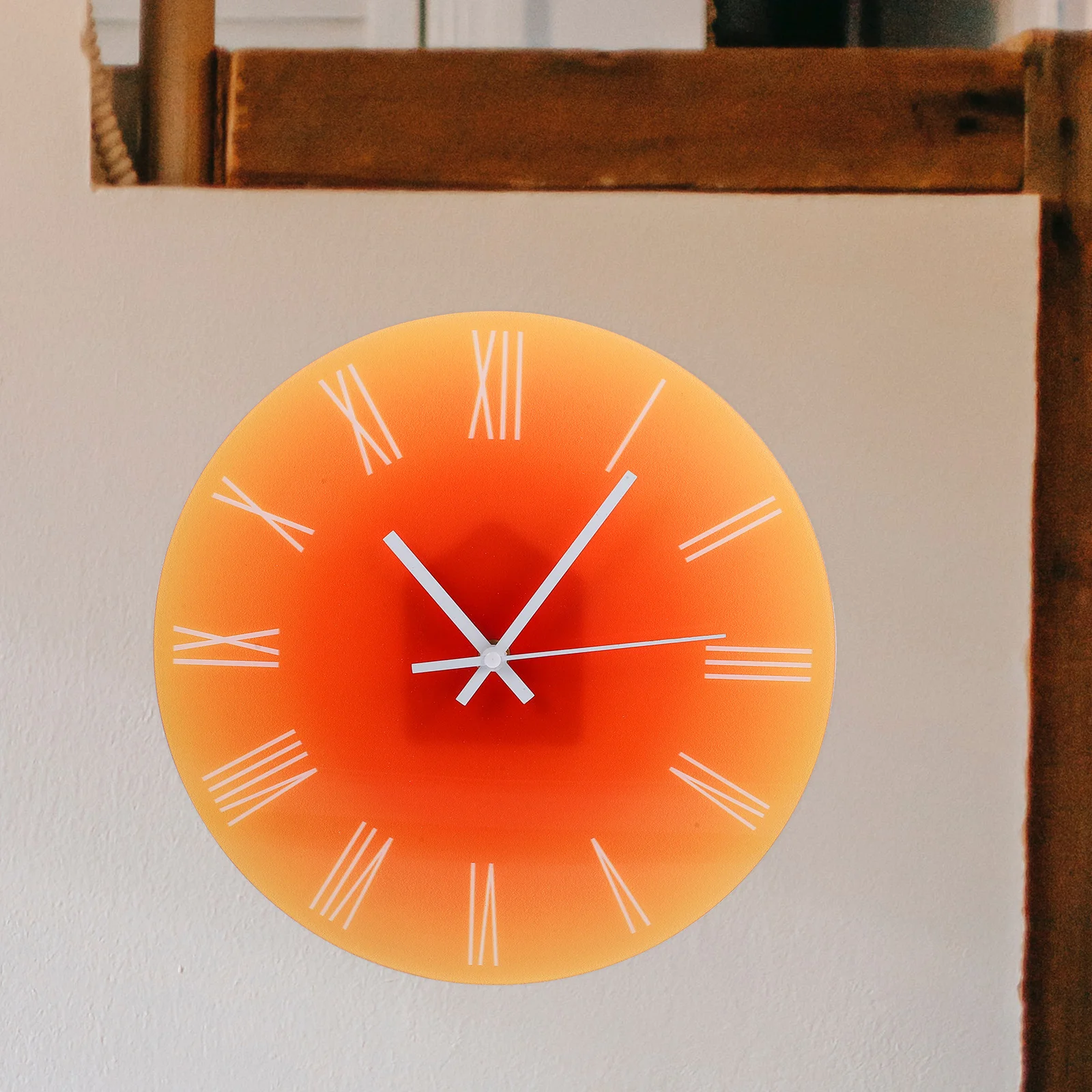 

Acrylic Wall Clock Bling Bedroom Decor Silent Non Ticking Mute Decoration Rustic for Living