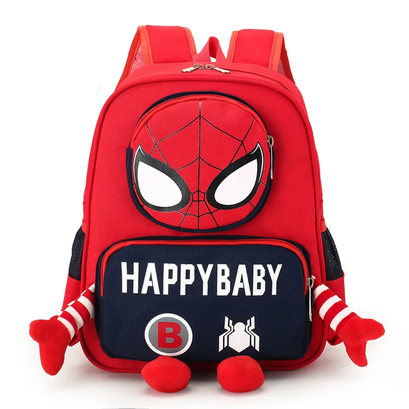 Disney Kindergarten Bag Small School Bag Cartoon Primary School Student Backpack Spiderman Bag Student Bag