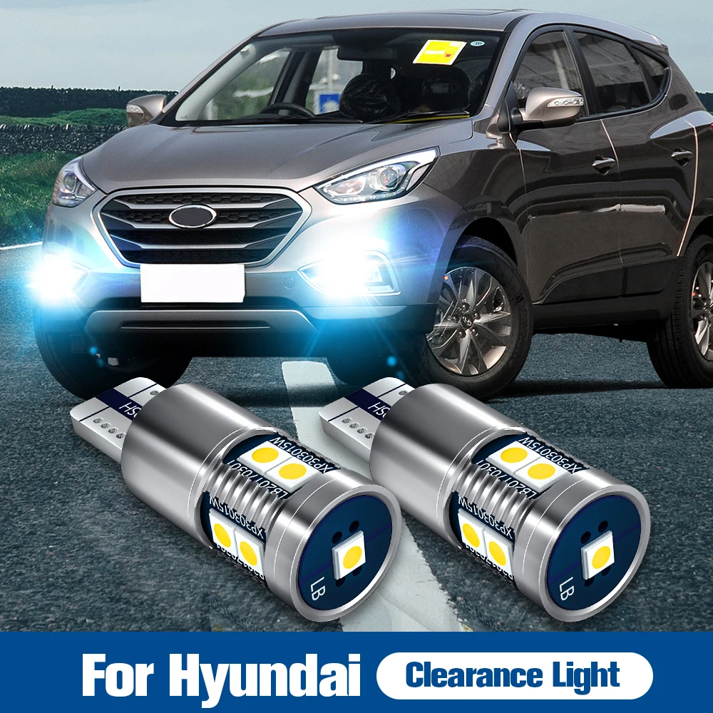 

2x LED Parking Light W5W T10 For Hyundai Accent 3 4 5 Elantra Genesis Getz i10 i20 i30 ix20 ix35 Santa Fe Sonata Tucson Solaris