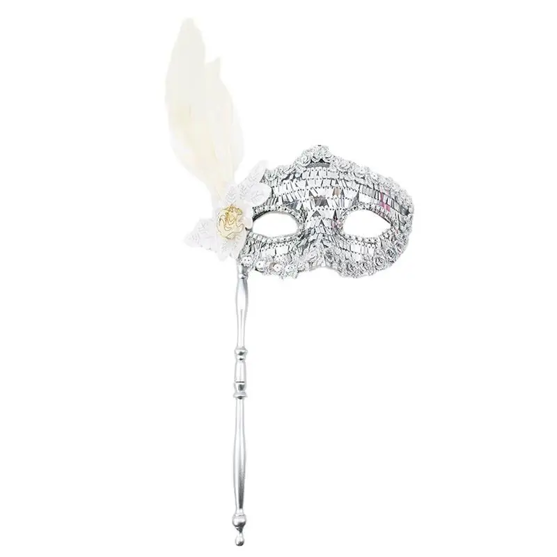 

Masquerade Masque Masquerade Face Cover For Couple Carnival Masque Feather Masquerade Masque Halloween Mardi Gras Carnival