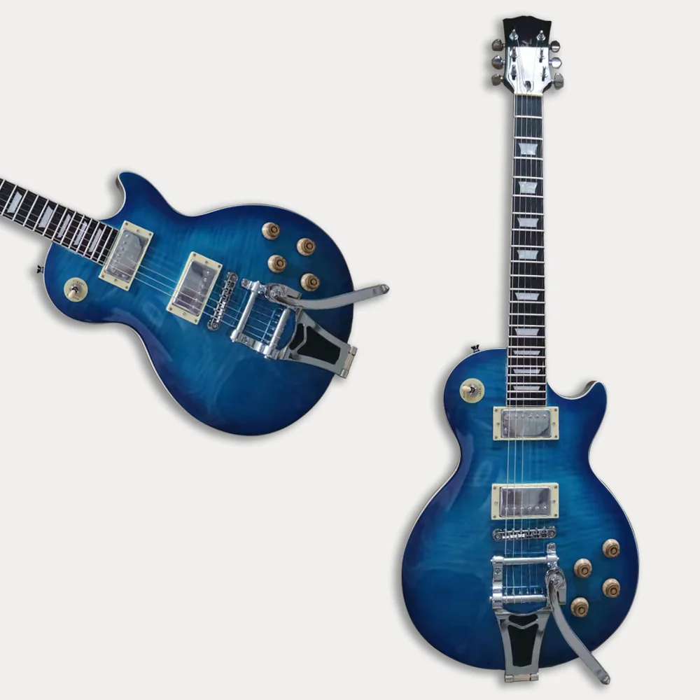 

Электрическая гитара с пассивным звукоснимателем, красного цвета