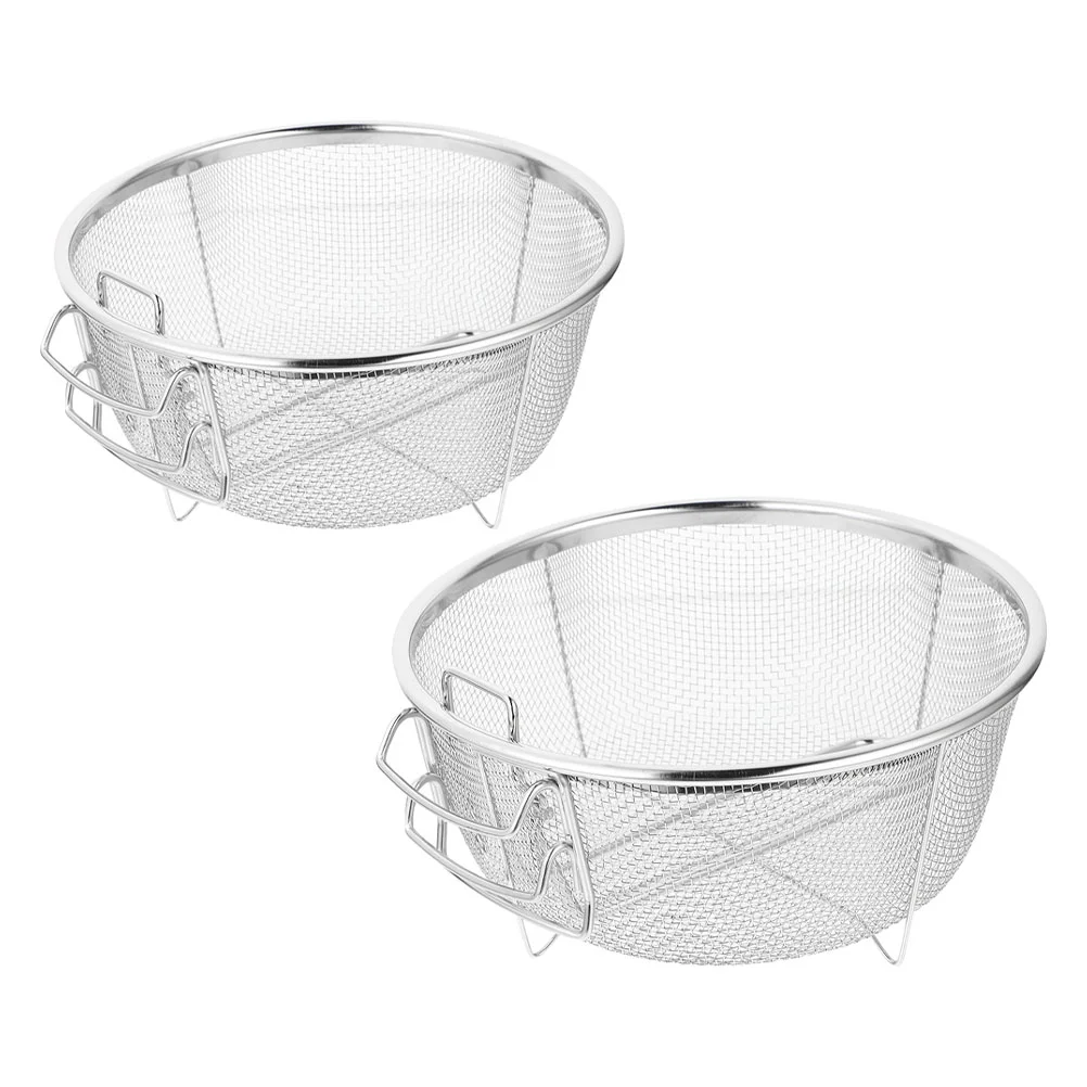 

Basket Fry Frying Fryer Strainer Baskets French Wire Deep Round Steel Handle Stainless Mesh Chips Foldable Tool Fries Noodle