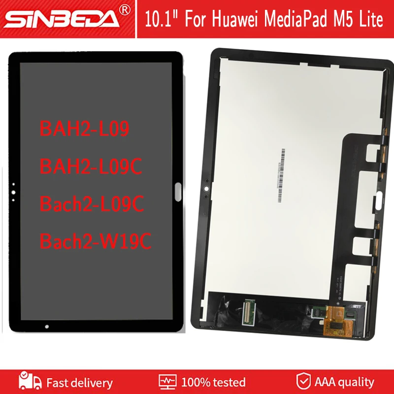

10.1"For Huawei MediaPad M5 Lite LTE 10 Lcd Display Touch Screen Digitizer Assembly for BAH2-L09 BAH2-L09C Bach2-L09C Bach2-W19C