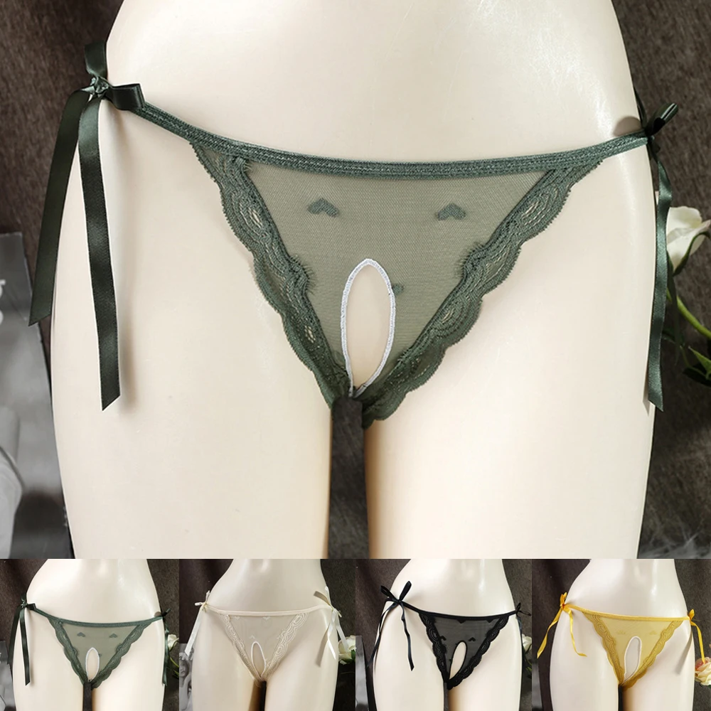 

Mens Underwear Sexy Breathable Seamless Male Nylon Ice Silk Ultra-Thin Underpants Perspective Male Bikini Buttocks Hollow Thong