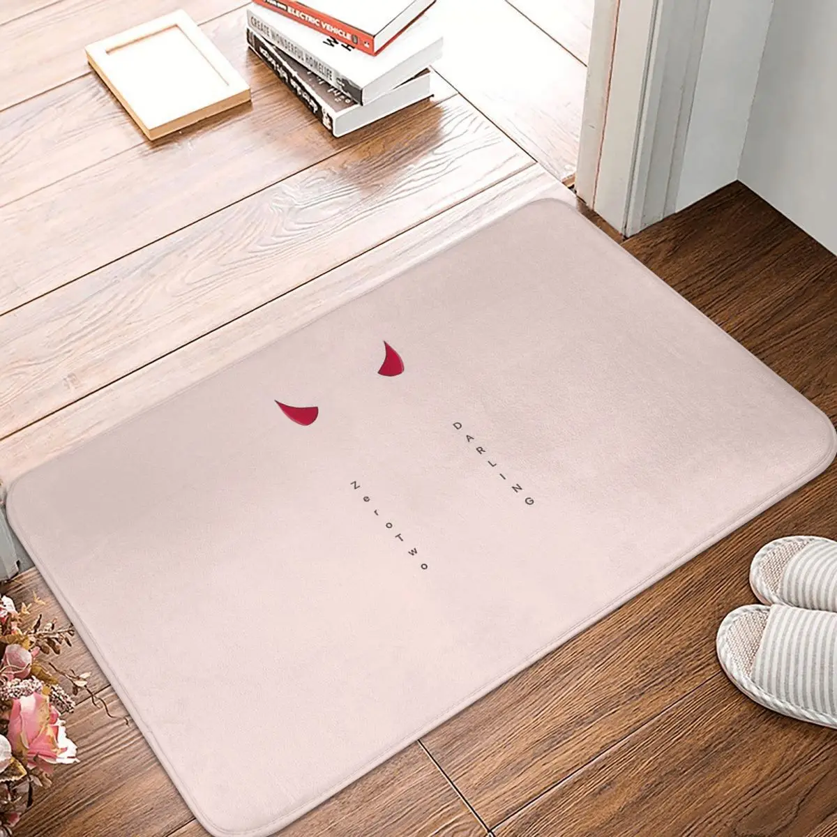 

DARLING in the FRANXX Non-slip Doormat Zero Two Living Room Kitchen Mat Welcome Carpet Indoor Pattern Decor