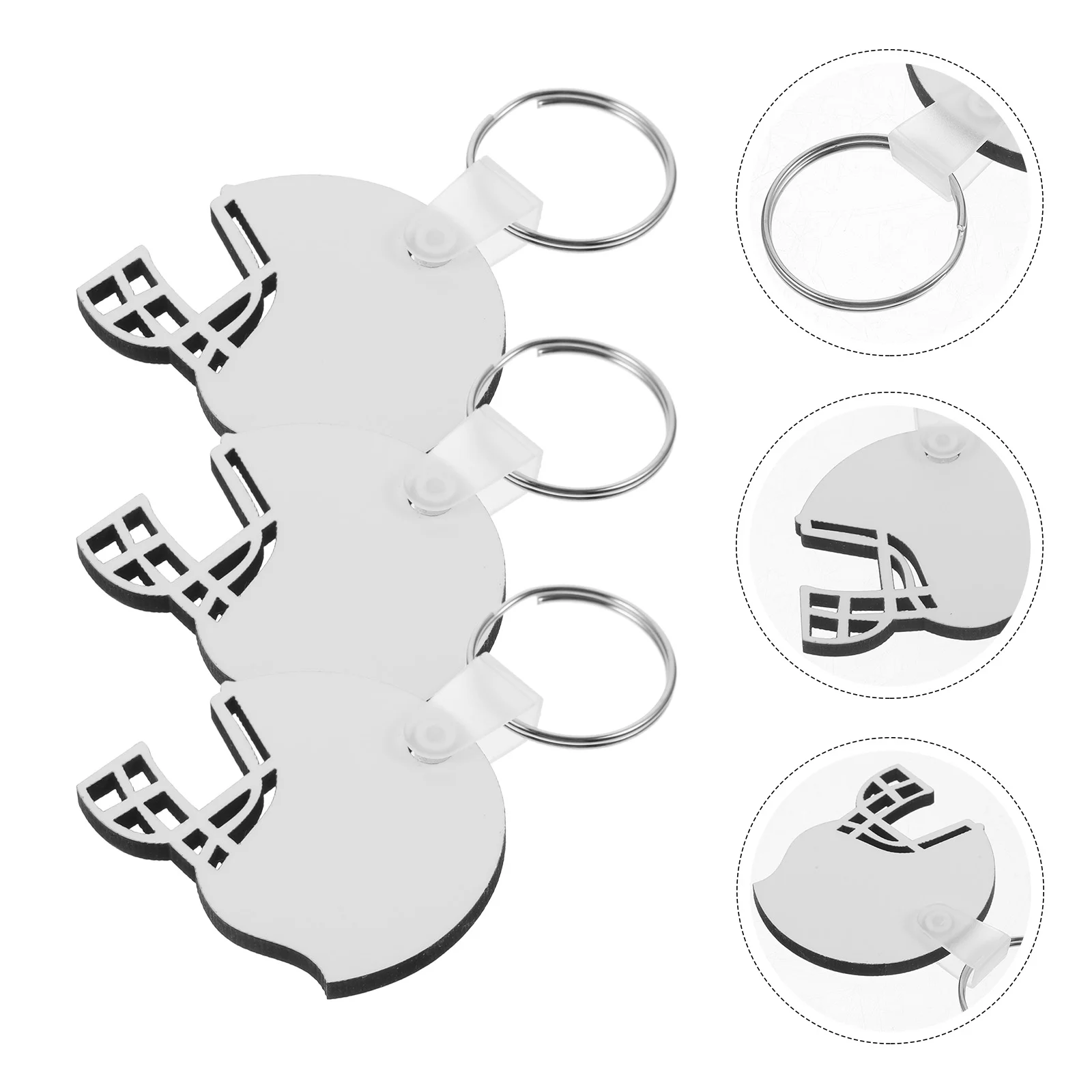 

40pcs Sublimation Blanks Key Chains Decorative Blank Keychains Crafting Sublimation Blanks