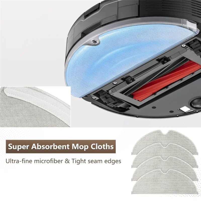Фото 【A26P】Аксессуары для робота-пылесоса Roborock Q8 Max+/Q5 Max+/Q5 Pro+/Q5 Duoroller+: роликовая и боковая щетки, фильтр, салфетка для влажной уборки, мешок для сбора пыли №5