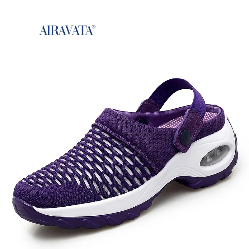 

Women Shoes Casual Increase Cushion Sandals Non-slip Platform Sandal for Women Breathable Mesh Outdoor Walking Slippers