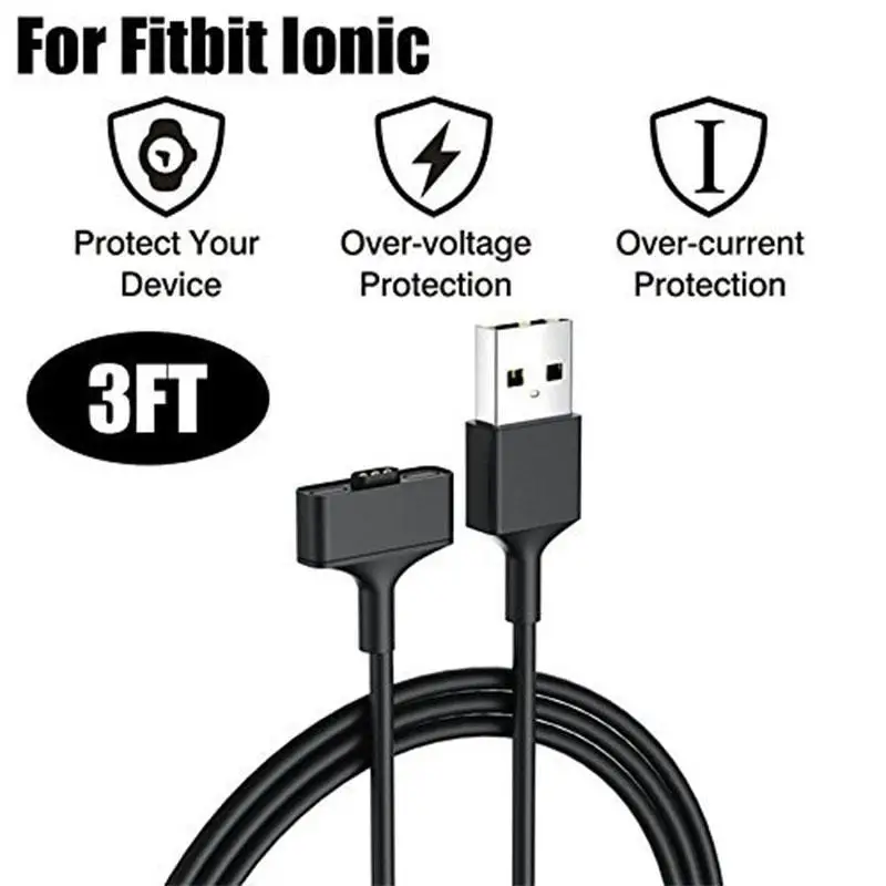 Charger Cable Replacement USB Charging Charger Cord for FITBIT Ionic Wristband Fitness Activity Tracker Sync