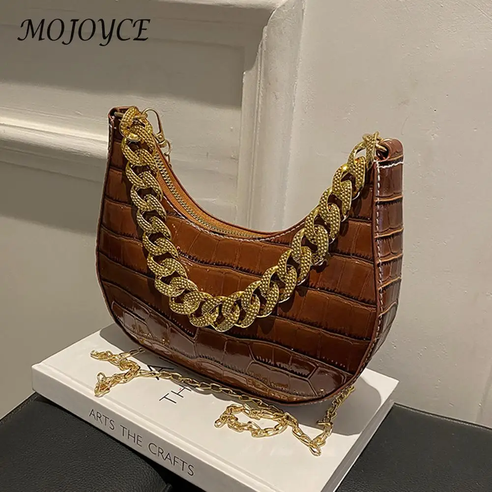 

Women Shoulder Bags Fashion PU Leather Handbag Purse PU Leather Crescent Casual Messenger Bag Vintage Ladies Small Wallet