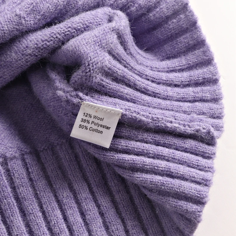 Женский свитер с круглым вырезом GIGOGOU осенне-зимний вязаный пуловер модный