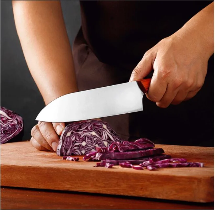 

Нож шеф-повара, нож для резки костей, бытовой нож из нержавеющей стали для нарезки фруктов, нож с ножом, семи предметов, кухонный нож