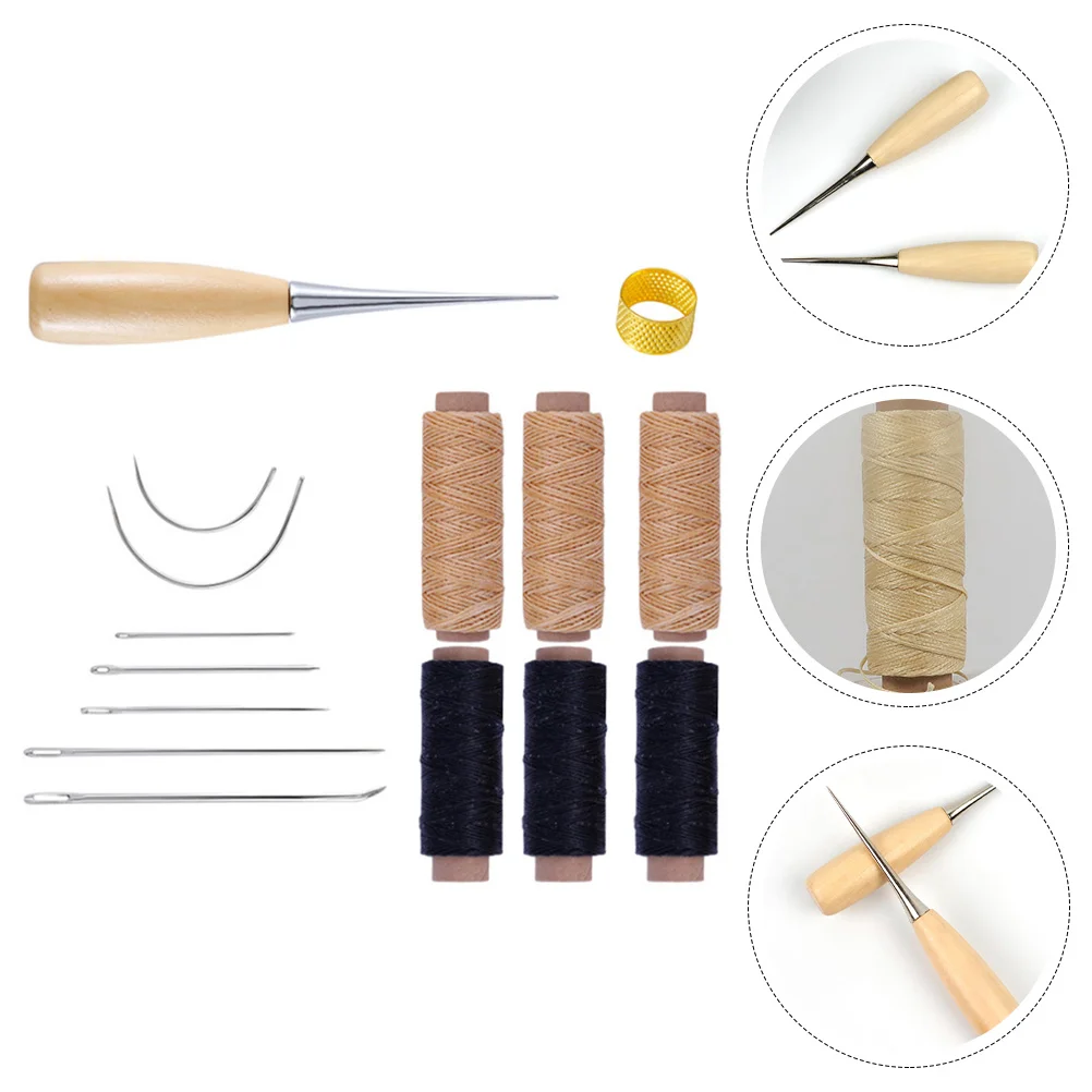 

Sewing Stitching Tools Kit Craft Diy Tool Supplies Workingset Kits Thread Stamping Hand Chisel Punch Thimble Repair Cutting