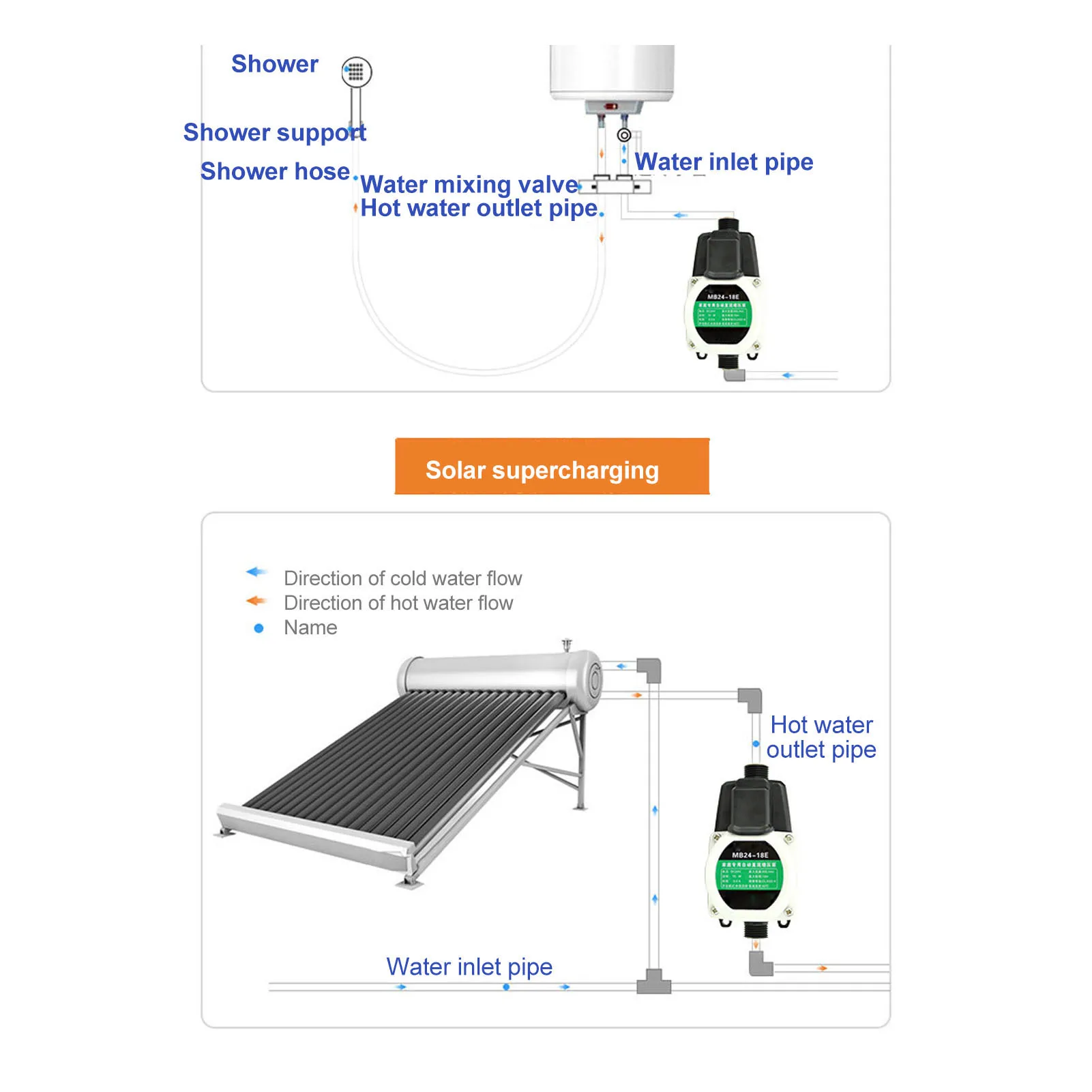 Водяной Насос Aramox Booster 24 В Постоянного Тока 65 Вт Мембранный Высокого Давления