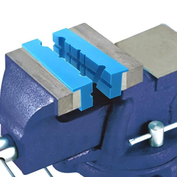 

1 Pair of Magnetic Soft Pad Jaws Rubber for Metal Vise 5.5 Inch Long Pad Bench Vice Accessories Protector I4H6