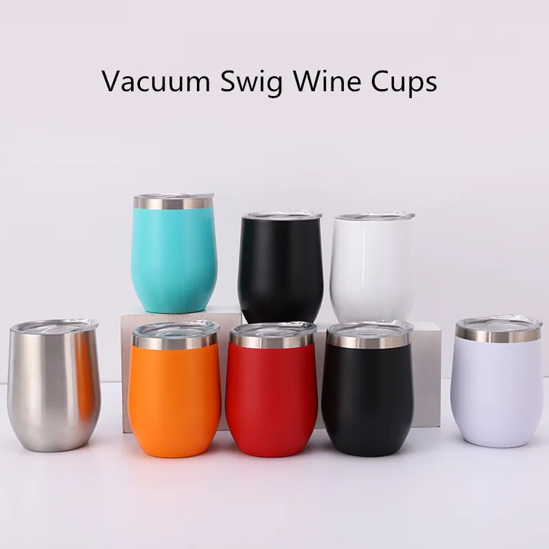 

12 унций, чашки для вина, разноцветный вакуумный термос, чашка, кружка для кофе с яйцами, кружка для кофе из нержавеющей стали, термос для вина,...