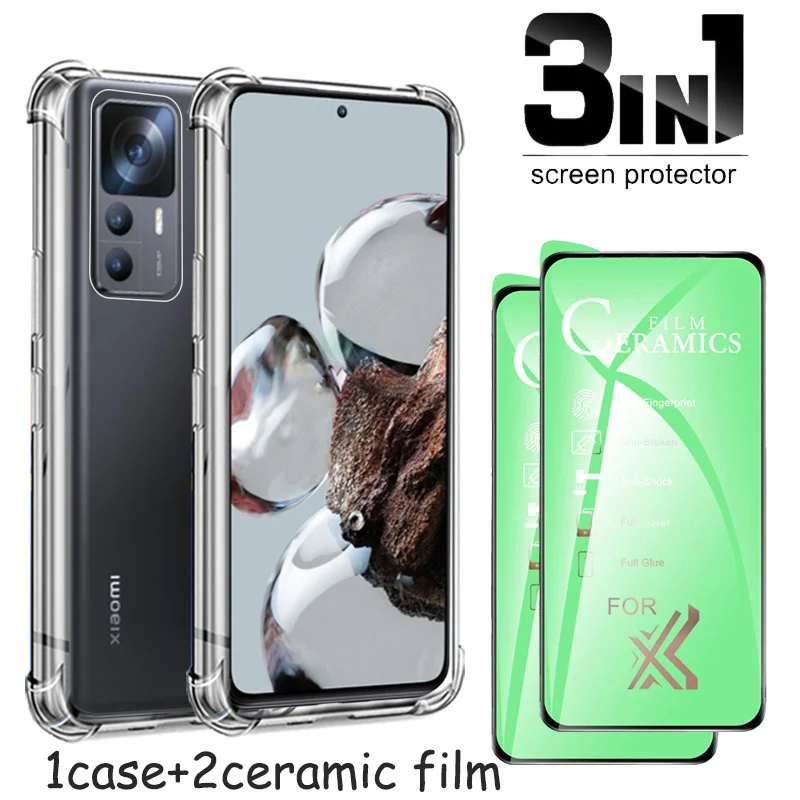 

case for xiaomi 12t, ceramic screen protector case for xiaomi 12 t 12 lite mi 11 lite 5G NE xiaomi12t cover on xiaomi12 t anti-shock xiaomi 12t pro case