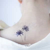 tattoo sticker temporary flower new red spider snake lily small waterproof fake tatto flash hand tatoo for woman girl kid