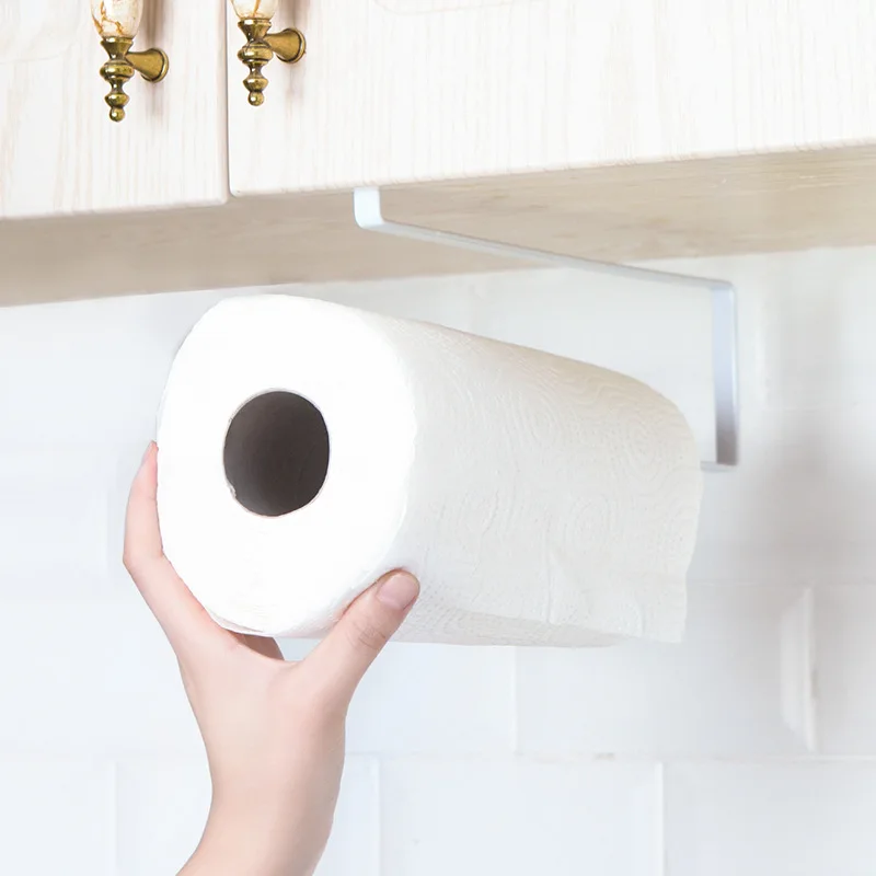 

Stainless steel bathroom kitchen cabinet towel rag rack over door towel bar hanger rack hanger Hook hanging Holder Organizer