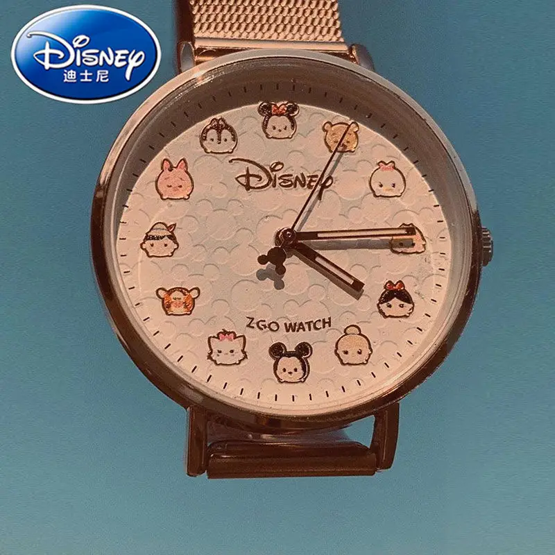 

Disney Student Watch Female Junior High School Student Waterproof Luminous Girl Ins Lady Temperament Cute Simple Korean Style