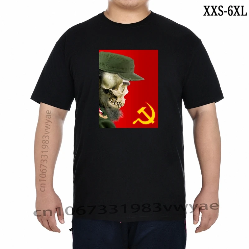 

Fidel Castro T shirt Revolution Cuba Communist Tribute Che Political TshirtCool Casual Sleeves Cotton TShirts Fashion XXS-6XL