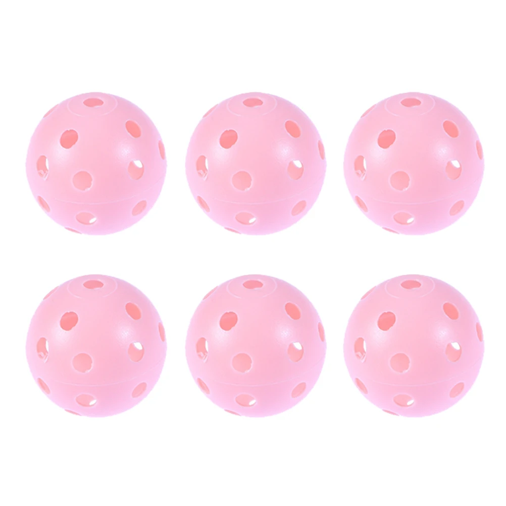 

6Pcs Golf Hole Ball Indoor Elastic Golf Hollow Ball Rubber Hole Golfs Beginner Practice Sports Supplies Training Aid
