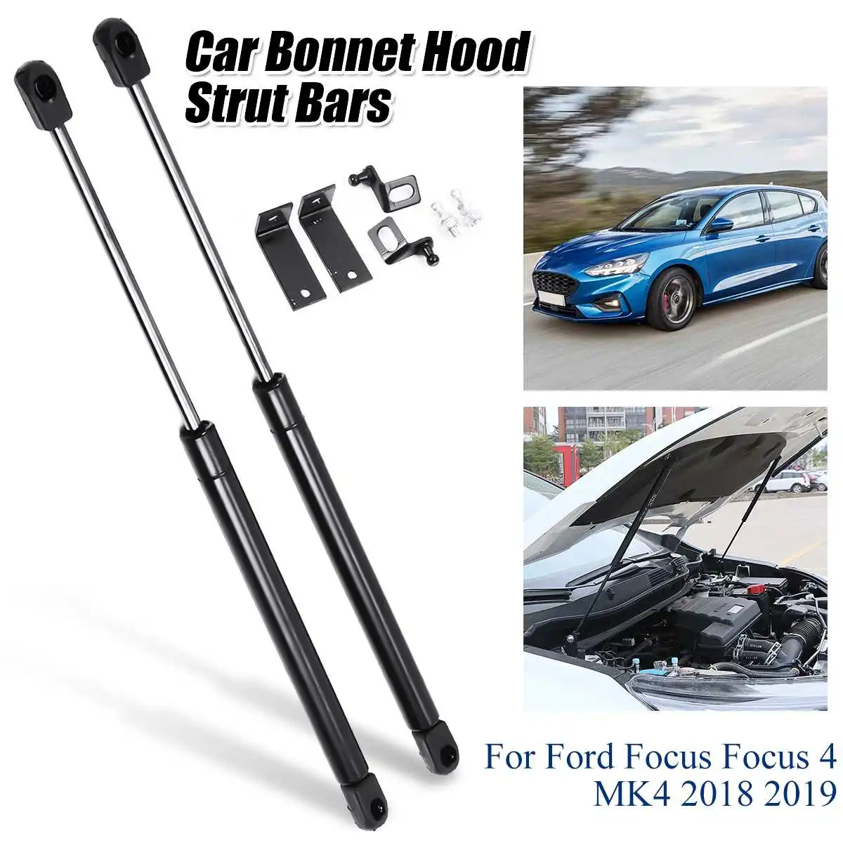 

Газовые Упоры для капота автомобиля Ford Focus MK4, Focus 4, 2018, 2019, 2 шт.