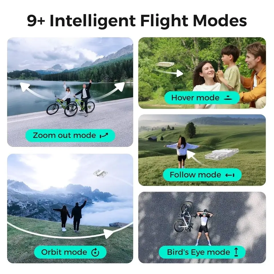 Сверхлегкая складная летающая камера Hover Air X1, 125 г, с тройной стабилизацией, автоматическое отслеживание, 5 режимов, ручные коммерческие дроны (art.: 3920d40c8df00) - 3920d40c8df00