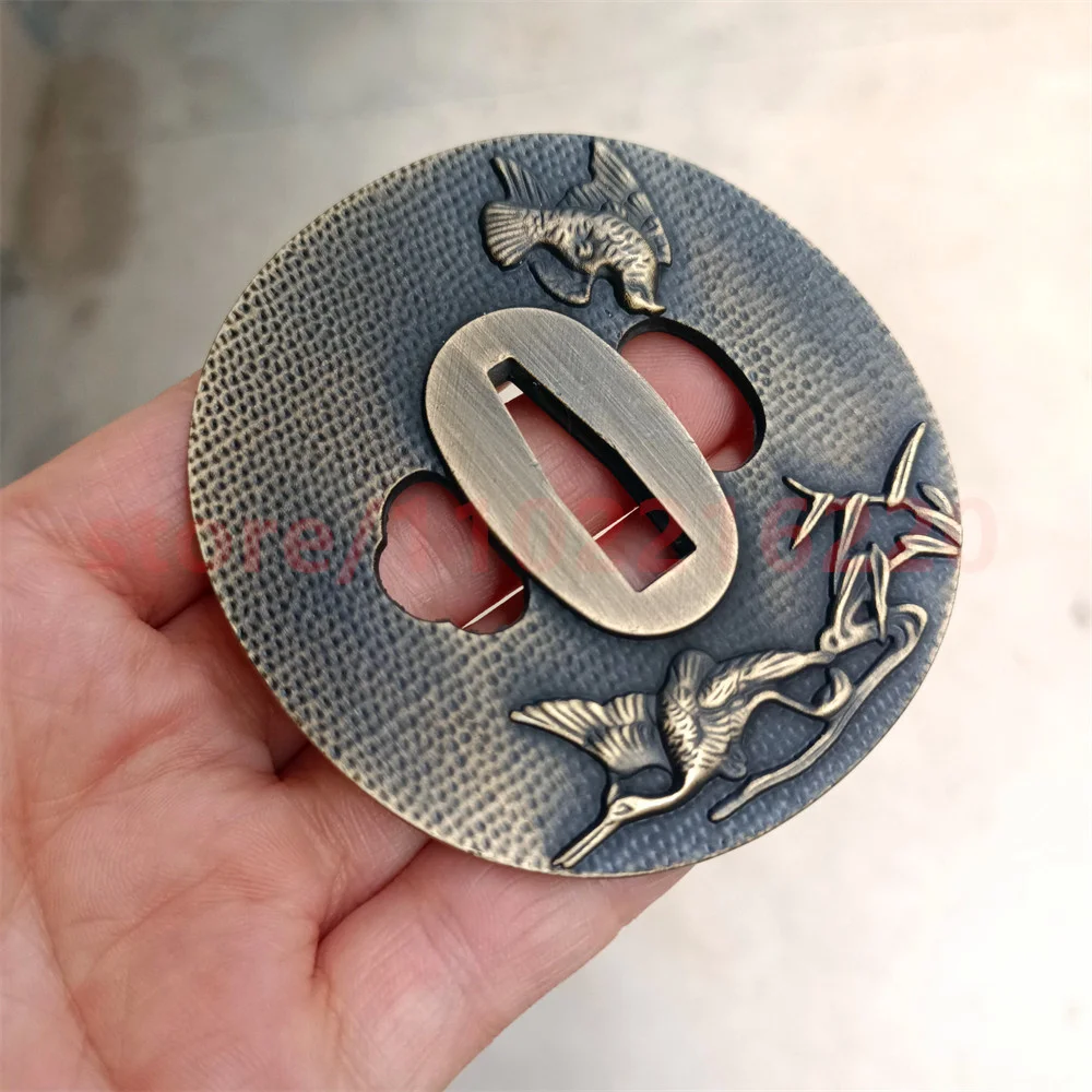 Защитная накладка из сплава Tsuba для настоящей японской детской фурнитуры