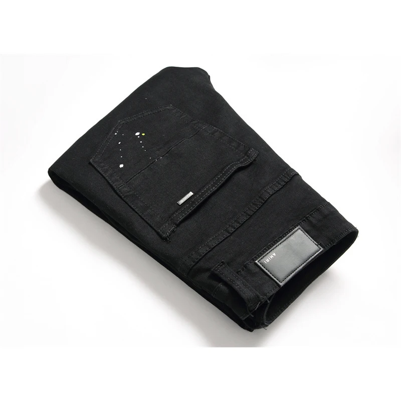 Men Jeans Brand Design Denim Straight Plus Size Design Pants Plus Size Men's Casual Long Pants Trouser Male Fashion Pants