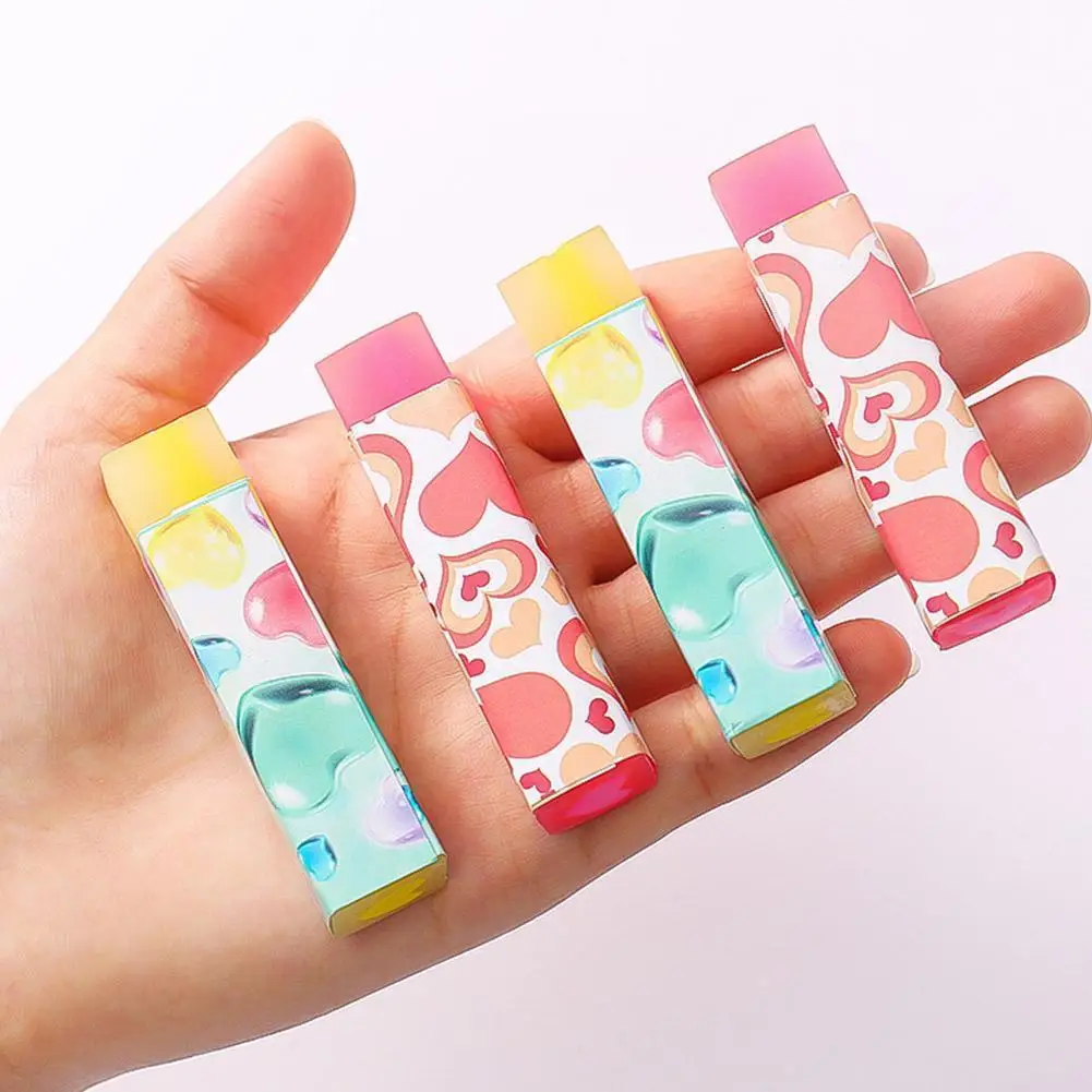 

1 шт. милые мягкие Ластики-карандаши ярких цветов для детей, резиновая игрушка, аксессуары для офиса, случайный цвет S3d7