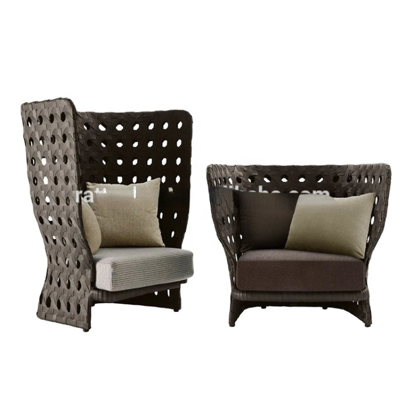 

High back lounge chair used for hotel furniture outdoor
